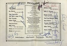 Billy Fury Joe Brown Gerry Marsden Signed Autograph 1964 Charity Show Programme