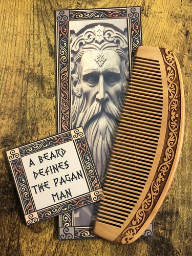 Pagan man beard comb - pagan,