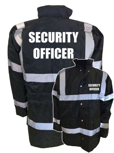 Black security officer - black,