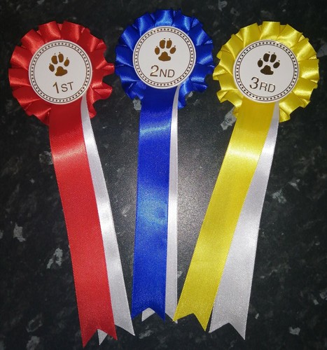 Dog show rosettes set - dog,