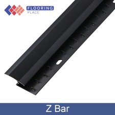 2.7m Matt Black Z-Bar Floor