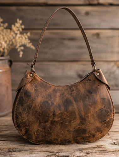 Vintage genuine leather - vintage, hobo