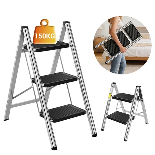 Folding step ladder anti - step,