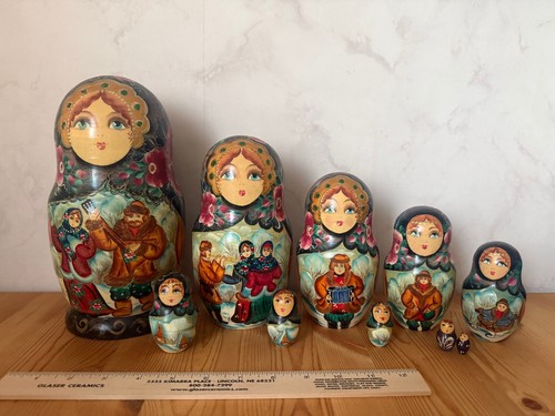 Vintage russian matryoshka - vintage,