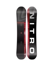 Nitro Team Pro Snowboard Camber Snowboard 157 Wide (Black/Red)