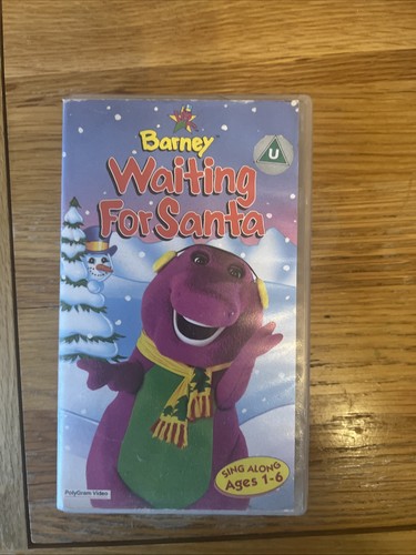 Barney waiting for santa - santa, vhs