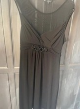 Julian MacDonald Black Sheer Cocktail Dress – Size 18 NWOT –