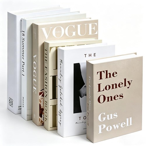 Pcs decorative books stacked - 6,