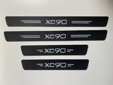 VOLVO XC90 CARBON VINYL FILM DECALS - DOOR SILL PROTECTORS