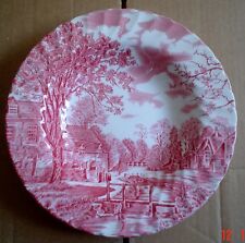 Johnson Brothers COTSWOLD Pink And White Shallow Dessert Bowl