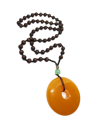 Carnelian orgone pendant - carnelian,
