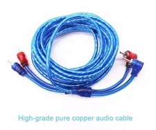 Monster Audio RCA Cable Pair – Silver Plated OFC – Hi-Fi Phono Leads (1m–5m)