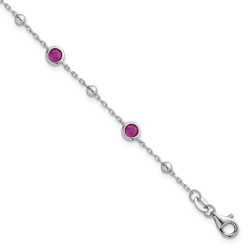 Beaded bezel set round - cz,