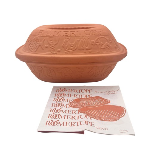 Vintage romertopf clay baker - clay,