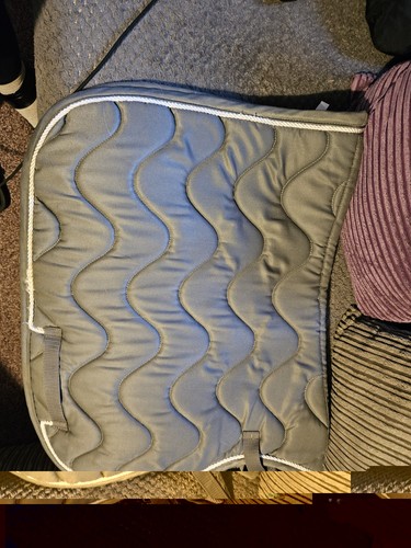Hkm grey saddle pad full - pad,