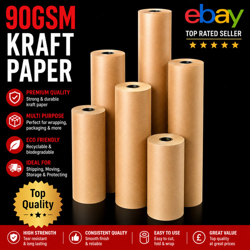 Kraft paper wrapping rolls - kraft,