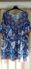 Size 20 Joe Browns Blue & White Patterned Long Tunic