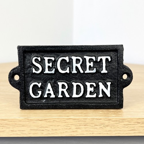Secret garden gate sign - secret,
