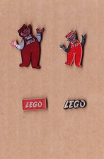 Vintage LEGO stick pin badges