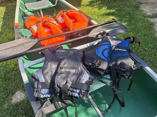 Complete family canoe - canoe, set-up