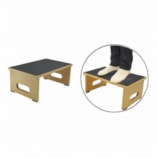 Step Stool Bed Step Sturdy with Non Slip Feet Footstool Wooden Folding for