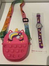 Girls Pop It Bag & Watch