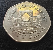 1986 Bailiwick of Jersey 50p Coin Low Mintage
