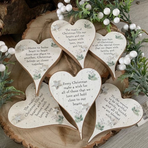 White christmas heart - white,