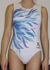 ADULT Professional MILANO gymnastics leotard GB32 Shiny glossy lycra