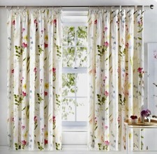 Dreams & Drapes SPRING GLADE Floral Pencil Pleat Pair of Curtains, 66"x72"