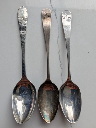 Georgian teaspoons 1790s - georgian,