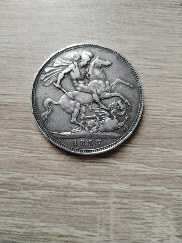 1897 crown shillings coin - crown, 5