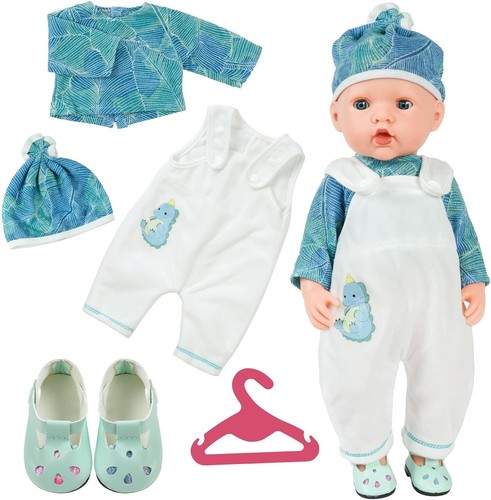 Adorable white green doll - adorable,