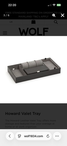 Wolf howard black leather - howard,