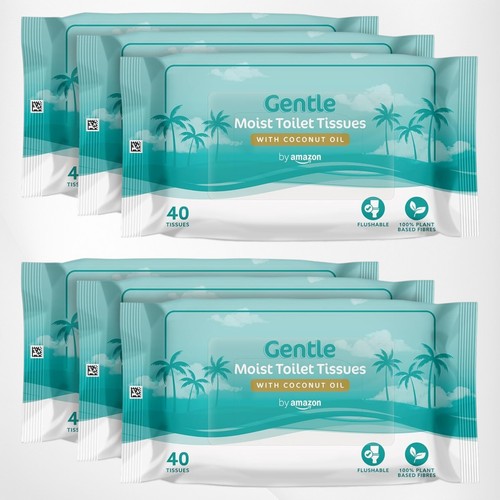 Gentle moist toilet tissues - moist,