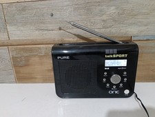 Pure Move Talk Sport Portable DAB FM Radio Digital Black AC / DC EX CONDITION 