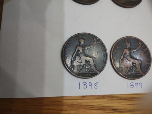 Victoria pennies 1898 1899 - pennies, 1898/1899