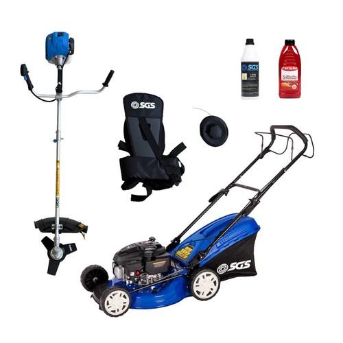 Sgs 46cm petrol lawnmower - petrol, &