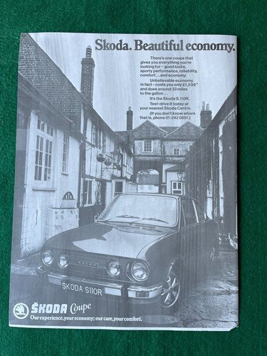 Skoda s110 coupe 1599 1977 - skoda,