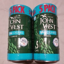 John West Tuna in Brine -2 Pack of 10 tins x 132=1.320 Kg .Free P&P. 
