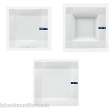 SECONDS REDUCED TO CLEAR WHITE Porcelain dinner plates set FRADA MANGIARE