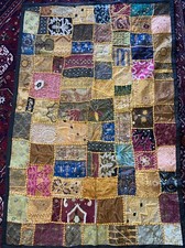 Large Ethnic Wall Hanging  Embroidered with 37” x 57” Bohemian Stunning