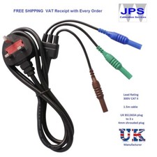 Kewtech Mains plug Test Lead