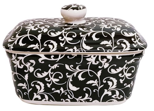 Venetian black butter - black, dish