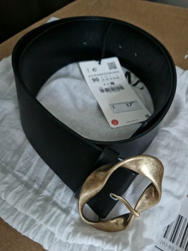 Zara black wide - wide, faux