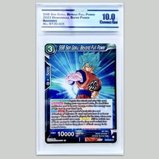 Dragon Ball Z Super Trading Card Game GRADED 10 Anime Manga TCG CCG SSB Son Goku