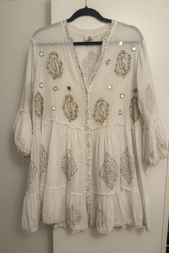 Lovely boho cream - cream, tunic