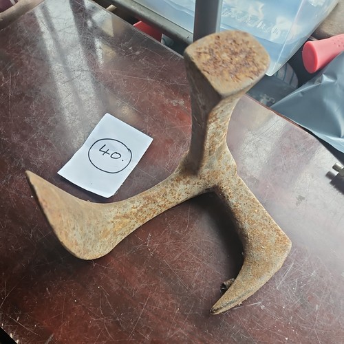 Vintage old cast iron foot - vintage,