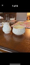 Vintage Belleek  Sugar and