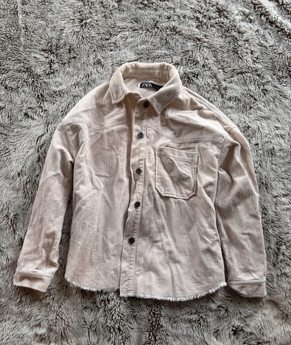 Zara oversized ivory corduroy - zara,